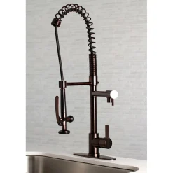 Sale Gourmetier Continental Single Hole Single-Handle Pre-Rinse Kitchen Faucet Single Hole