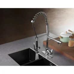 Sale Gourmetier Continental Single Hole Single-Handle Pre-Rinse Kitchen Faucet Single Hole