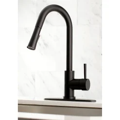 Sale Gourmetier Concord Single-Handle Kitchen Faucet with Pull-Down Sprayer Single Hole