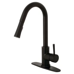 Sale Gourmetier Concord Single-Handle Kitchen Faucet with Pull-Down Sprayer Single Hole