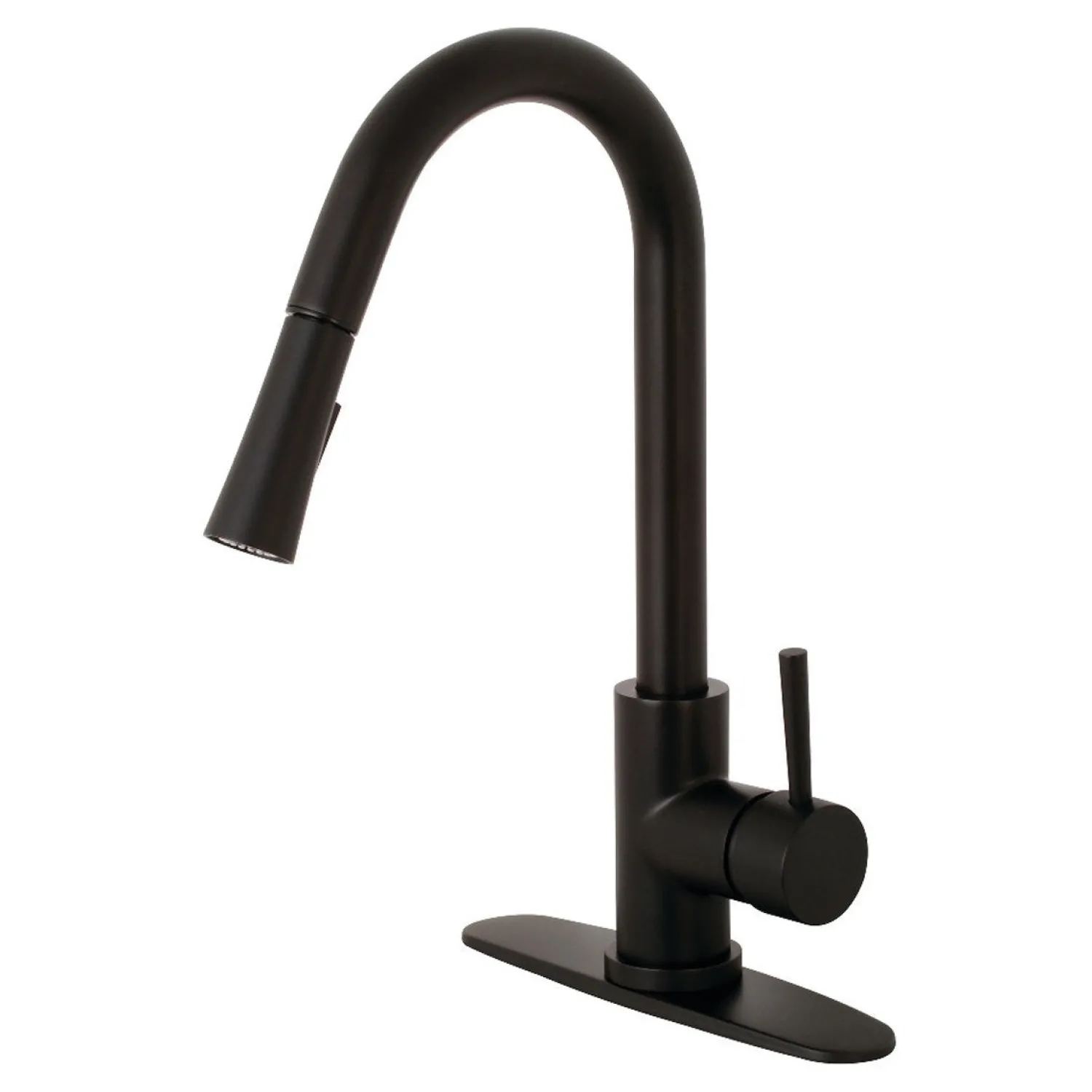 Sale Gourmetier Concord Single-Handle Kitchen Faucet with Pull-Down Sprayer Single Hole