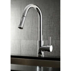 Sale Gourmetier Concord Single-Handle Kitchen Faucet with Pull-Down Sprayer Single Hole