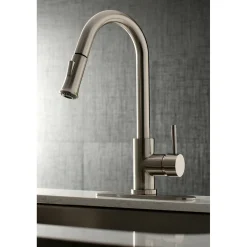 Sale Gourmetier Concord Single-Handle Kitchen Faucet with Pull-Down Sprayer Single Hole