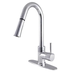 Sale Gourmetier Concord Single-Handle Kitchen Faucet with Pull-Down Sprayer Single Hole