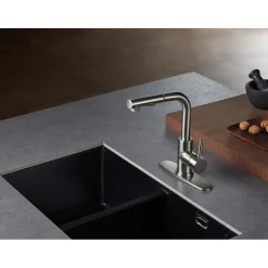 Outlet Gourmetier Concord Single-Handle Kitchen Faucet with Pull-Out Sprayer Single Hole