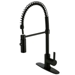 Gourmetier Continental Single-Hole Single-Handle Pre-Rinse Kitchen Faucet Single Hole|Commercial Style Faucets