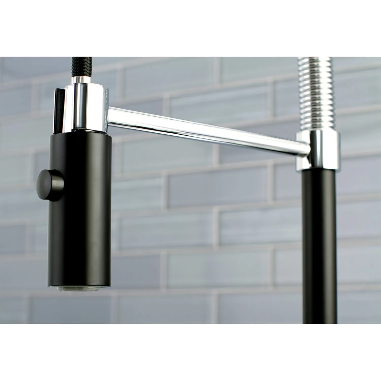 Gourmetier Continental Single-Hole Single-Handle Pre-Rinse Kitchen Faucet Single Hole|Commercial Style Faucets