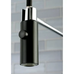Gourmetier Continental Single-Hole Single-Handle Pre-Rinse Kitchen Faucet Single Hole|Commercial Style Faucets