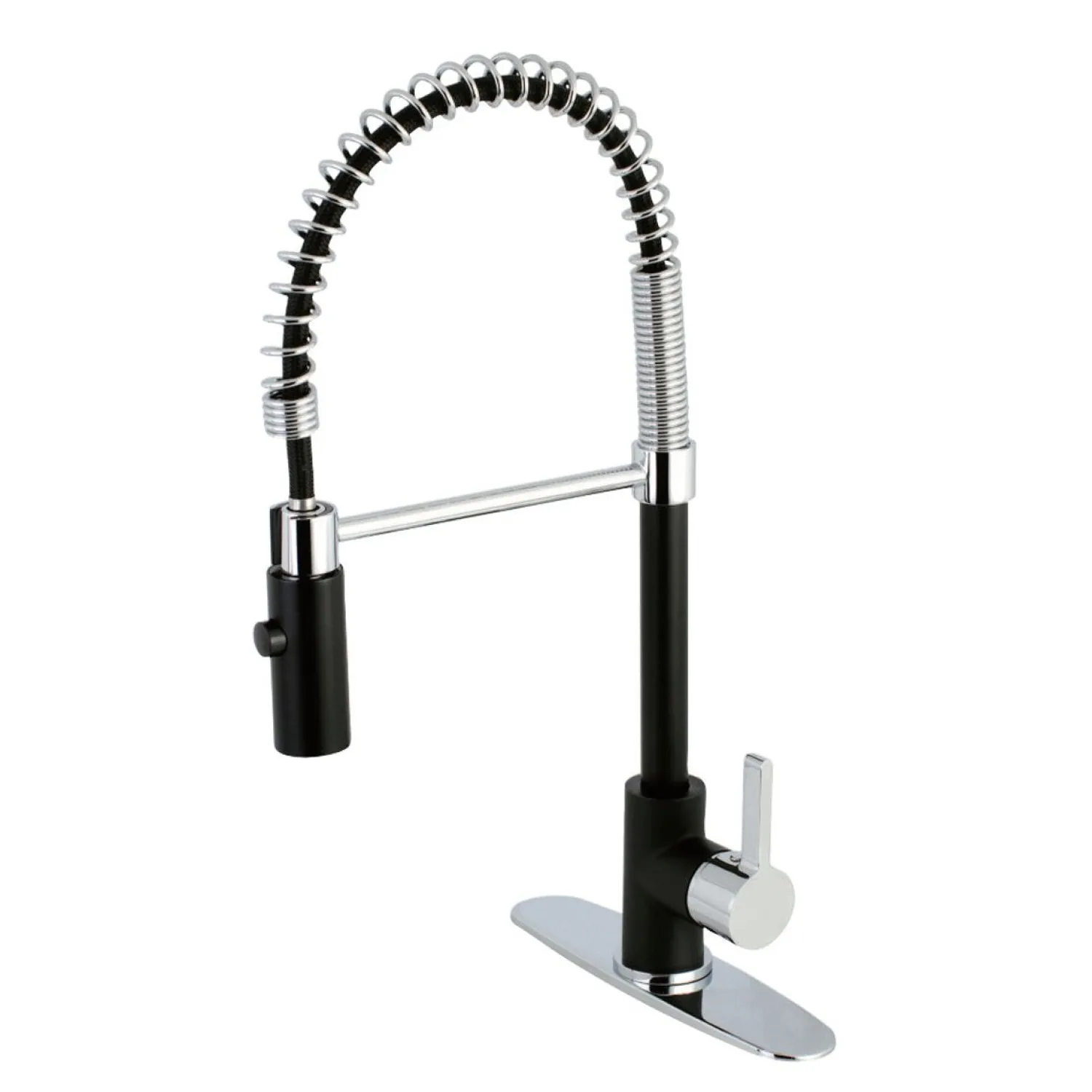 Gourmetier Continental Single-Hole Single-Handle Pre-Rinse Kitchen Faucet Single Hole|Commercial Style Faucets