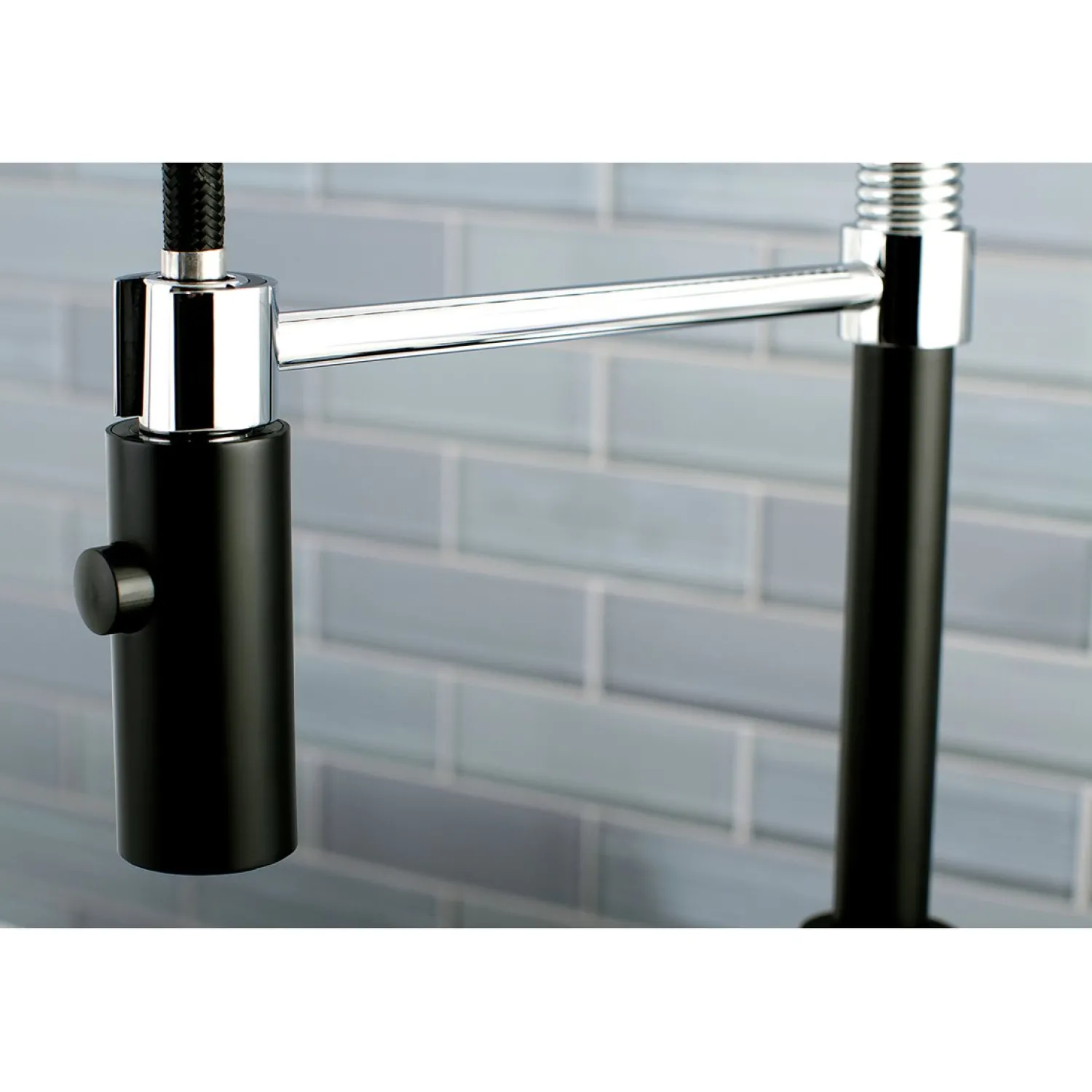 Gourmetier Continental Single-Hole Single-Handle Pre-Rinse Kitchen Faucet Single Hole|Commercial Style Faucets