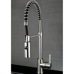 Gourmetier Continental Single-Hole Single-Handle Pre-Rinse Kitchen Faucet Single Hole|Commercial Style Faucets
