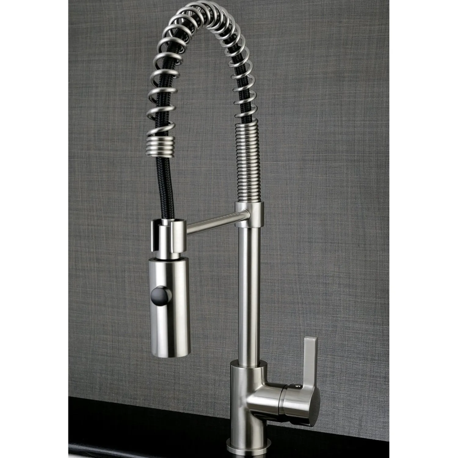 Gourmetier Continental Single-Hole Single-Handle Pre-Rinse Kitchen Faucet Single Hole|Commercial Style Faucets