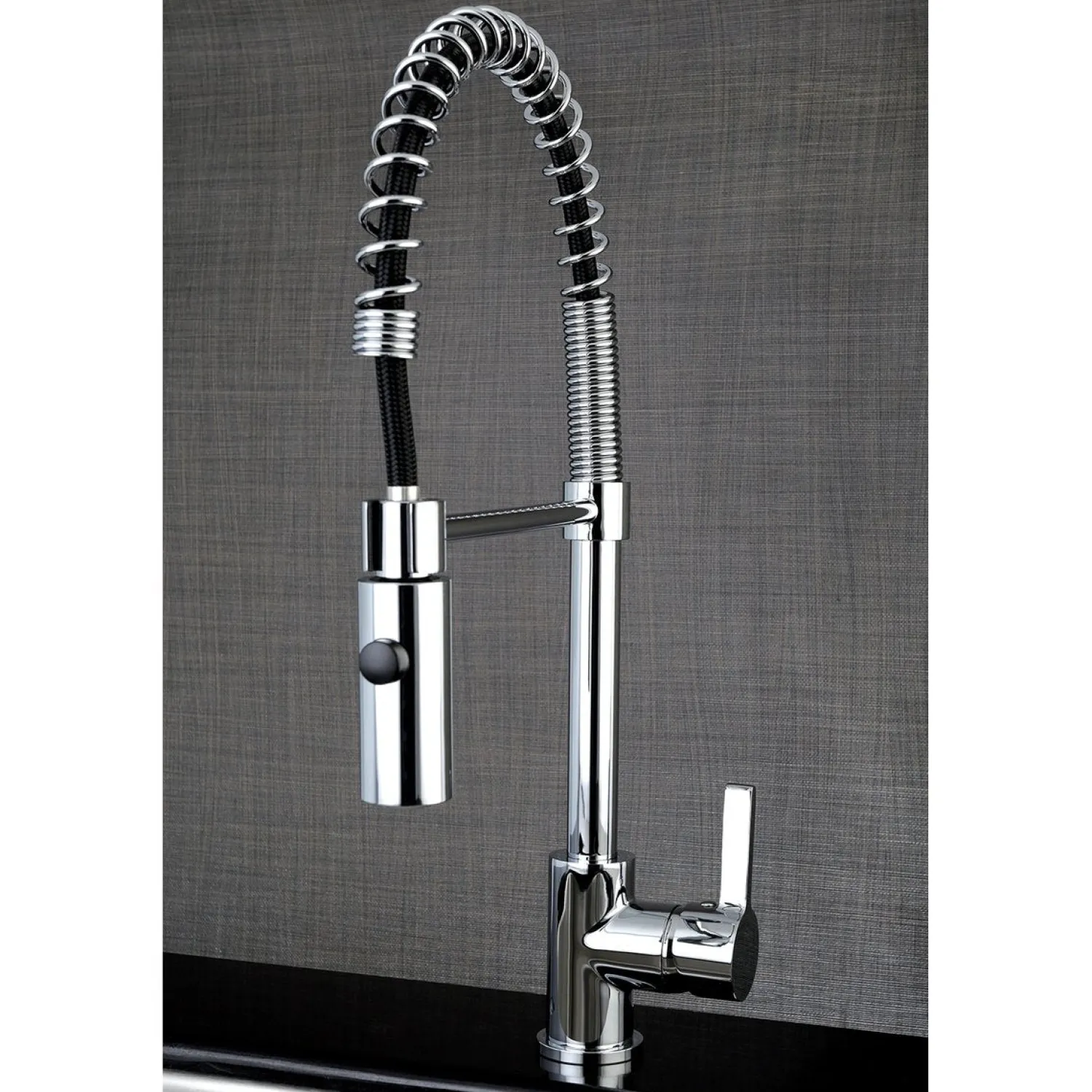 Gourmetier Continental Single-Hole Single-Handle Pre-Rinse Kitchen Faucet Single Hole|Commercial Style Faucets