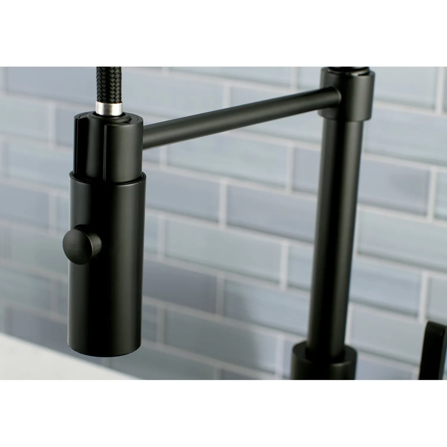 Gourmetier Continental Single-Hole Single-Handle Pre-Rinse Kitchen Faucet Single Hole|Commercial Style Faucets