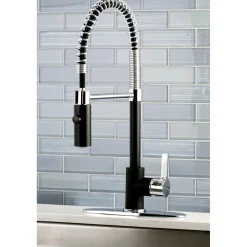 Gourmetier Continental Single-Hole Single-Handle Pre-Rinse Kitchen Faucet Single Hole|Commercial Style Faucets