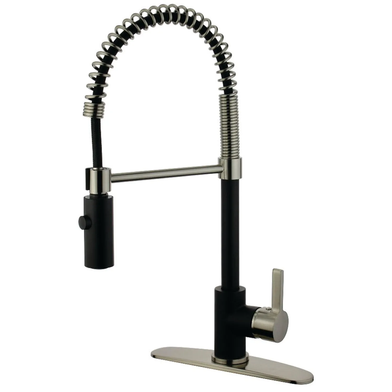 Gourmetier Continental Single-Hole Single-Handle Pre-Rinse Kitchen Faucet Single Hole|Commercial Style Faucets