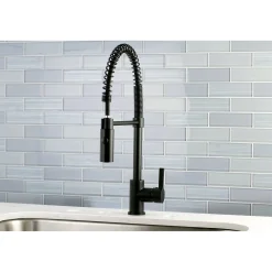 Gourmetier Continental Single-Hole Single-Handle Pre-Rinse Kitchen Faucet Single Hole|Commercial Style Faucets