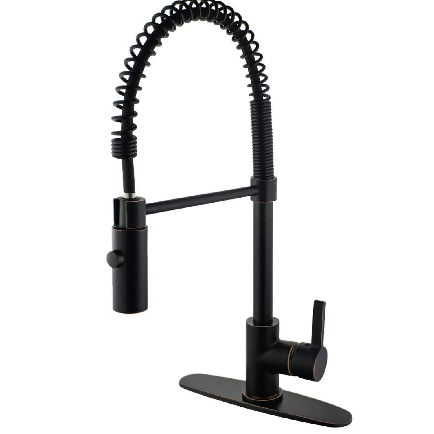 Gourmetier Continental Single-Hole Single-Handle Pre-Rinse Kitchen Faucet Single Hole|Commercial Style Faucets