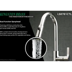 Best Gourmetier Continental Single-Handle Single-Hole Pull-Down Kitchen Faucet Single Hole