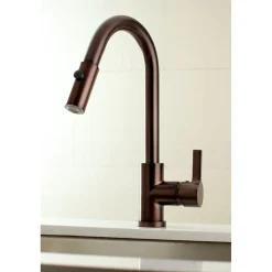 Best Gourmetier Continental Single-Handle Single-Hole Pull-Down Kitchen Faucet Single Hole