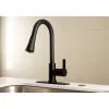 Clearance Gourmetier Continental Deck Mount Single-Handle Pull-Down Kitchen Faucet Single Hole