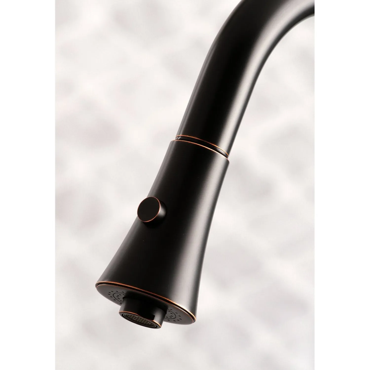 Clearance Gourmetier Continental Deck Mount Single-Handle Pull-Down Kitchen Faucet Single Hole