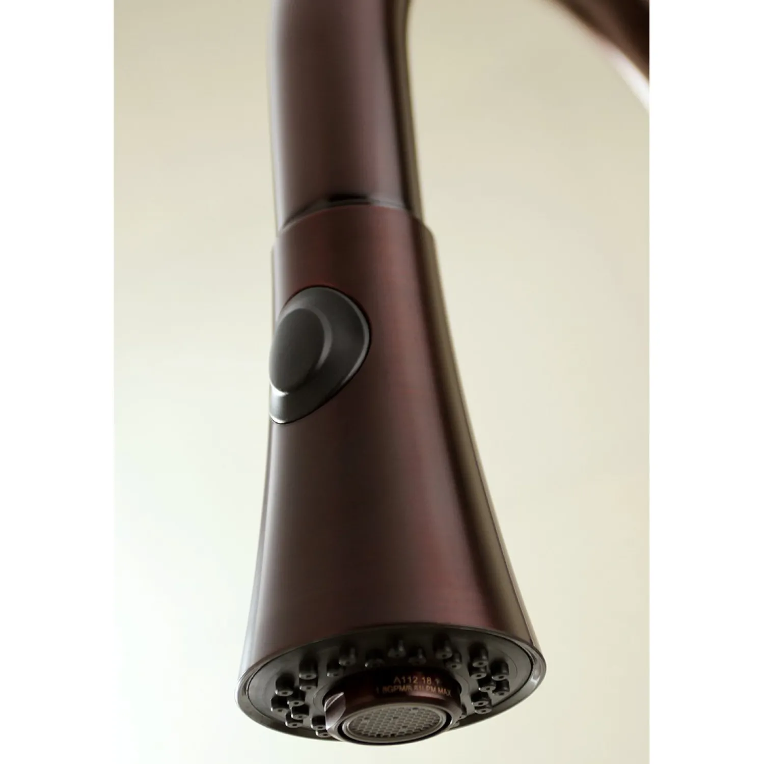 Clearance Gourmetier Continental Deck Mount Single-Handle Pull-Down Kitchen Faucet Single Hole