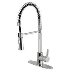 Online Gourmetier Continental Single-Handle Pull-Down Kitchen Faucet Single Hole