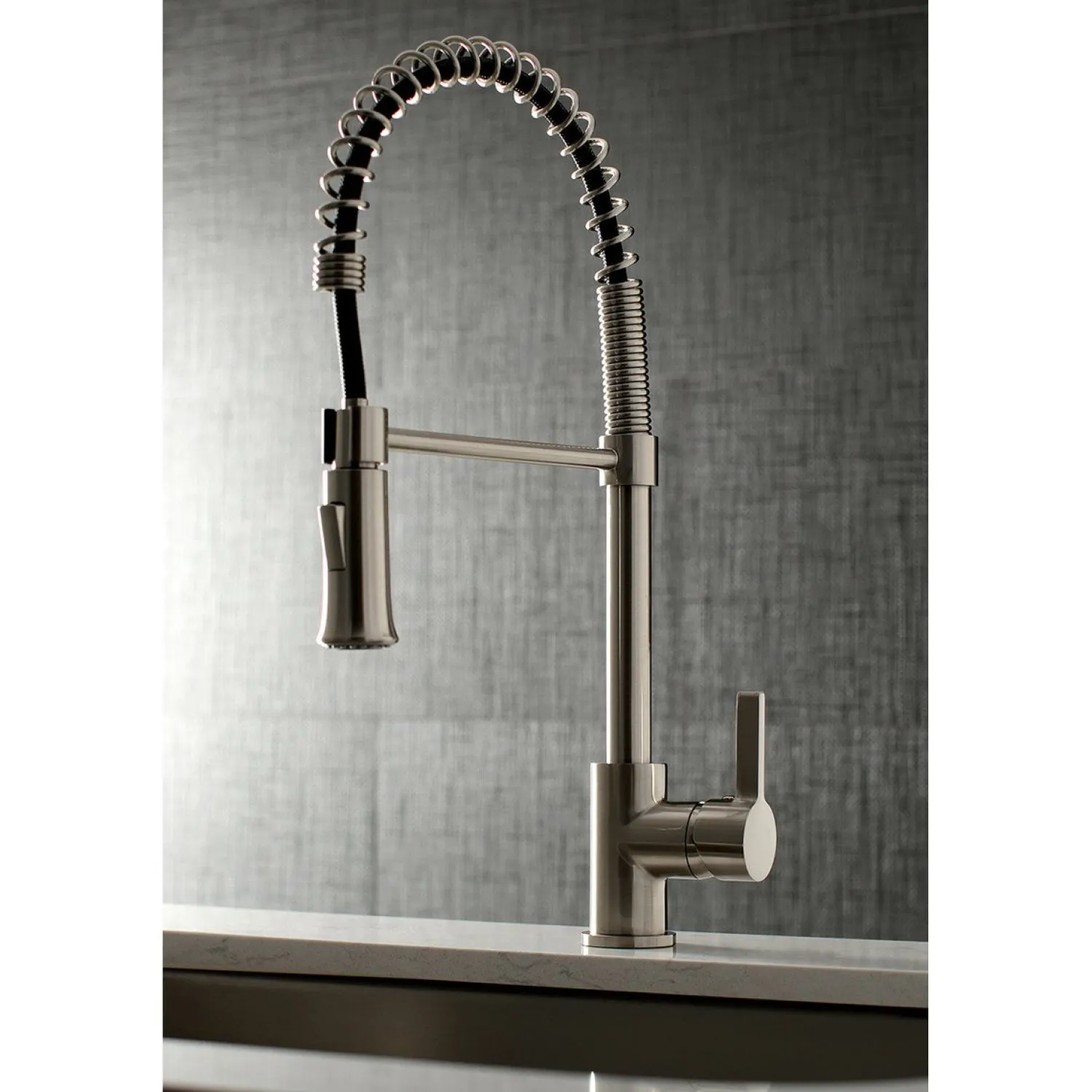 Online Gourmetier Continental Single-Handle Pull-Down Kitchen Faucet Single Hole
