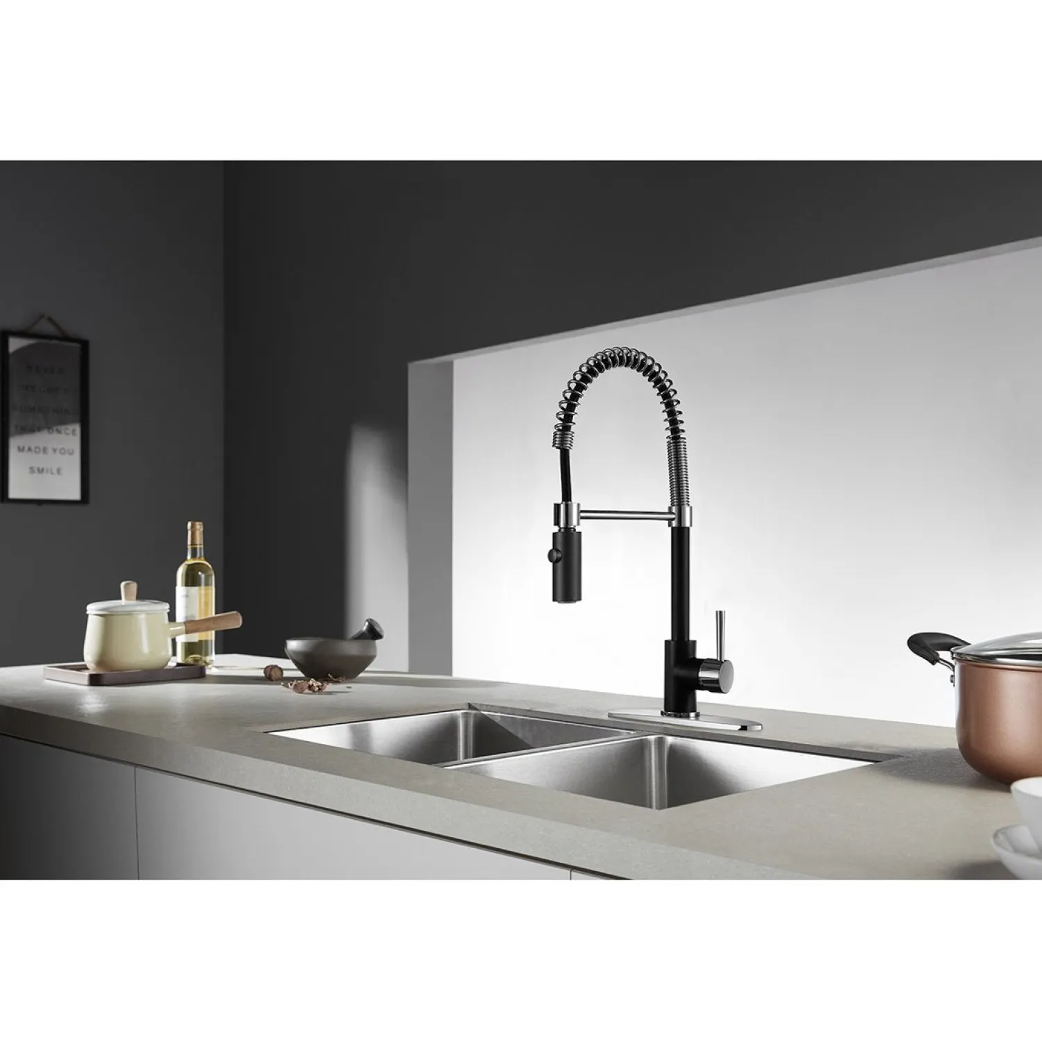 Gourmetier Concord Pre-Rinse Kitchen Faucet Single Hole