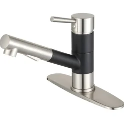 Best Gourmetier Concord Single-Handle Pull-Out Kitchen Faucet Single Hole