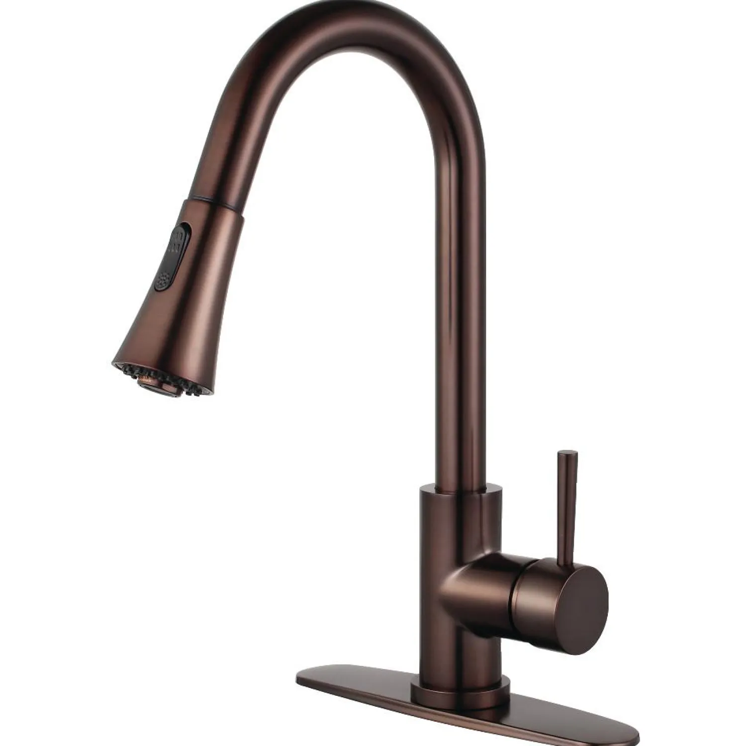 Online Gourmetier Concord Deck Mount Single-Handle Pull-Down Kitchen Faucet Single Hole