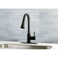 Online Gourmetier Concord Deck Mount Single-Handle Pull-Down Kitchen Faucet Single Hole