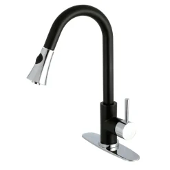 Online Gourmetier Concord Deck Mount Single-Handle Pull-Down Kitchen Faucet Single Hole