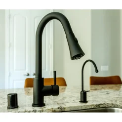 Online Gourmetier Concord Deck Mount Single-Handle Pull-Down Kitchen Faucet Single Hole