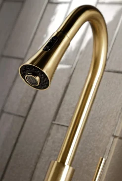 Online Gourmetier Concord Deck Mount Single-Handle Pull-Down Kitchen Faucet Single Hole