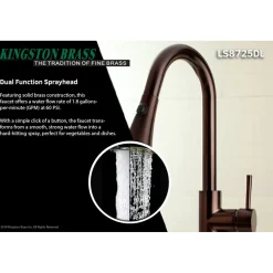 Online Gourmetier Concord Deck Mount Single-Handle Pull-Down Kitchen Faucet Single Hole
