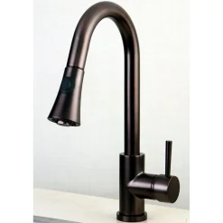 Online Gourmetier Concord Deck Mount Single-Handle Pull-Down Kitchen Faucet Single Hole
