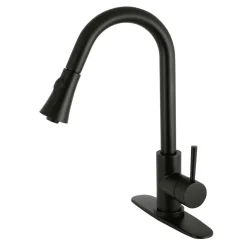 Online Gourmetier Concord Deck Mount Single-Handle Pull-Down Kitchen Faucet Single Hole