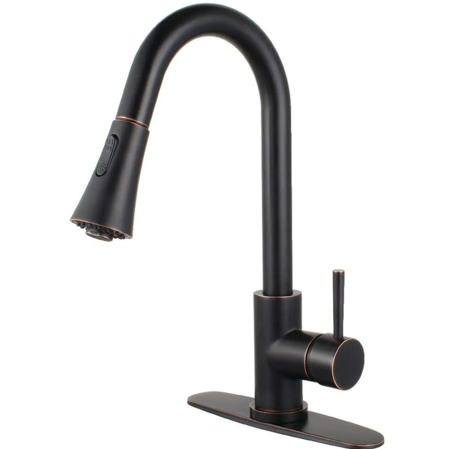 Online Gourmetier Concord Deck Mount Single-Handle Pull-Down Kitchen Faucet Single Hole