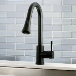 Online Gourmetier Concord Deck Mount Single-Handle Pull-Down Kitchen Faucet Single Hole
