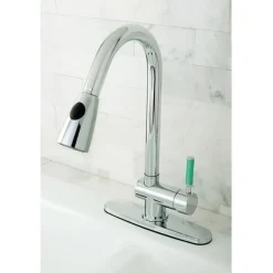 Gourmetier Green Eden Single Lever Handle Kitchen Faucet with Pull-Down Sprayer Single Hole