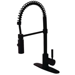 Hot Gourmetier Kaiser Deck Mount Single-Handle Pull-Down Kitchen Faucet Single Hole