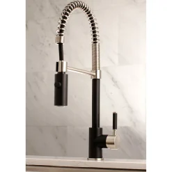Hot Gourmetier Kaiser Deck Mount Single-Handle Pull-Down Kitchen Faucet Single Hole