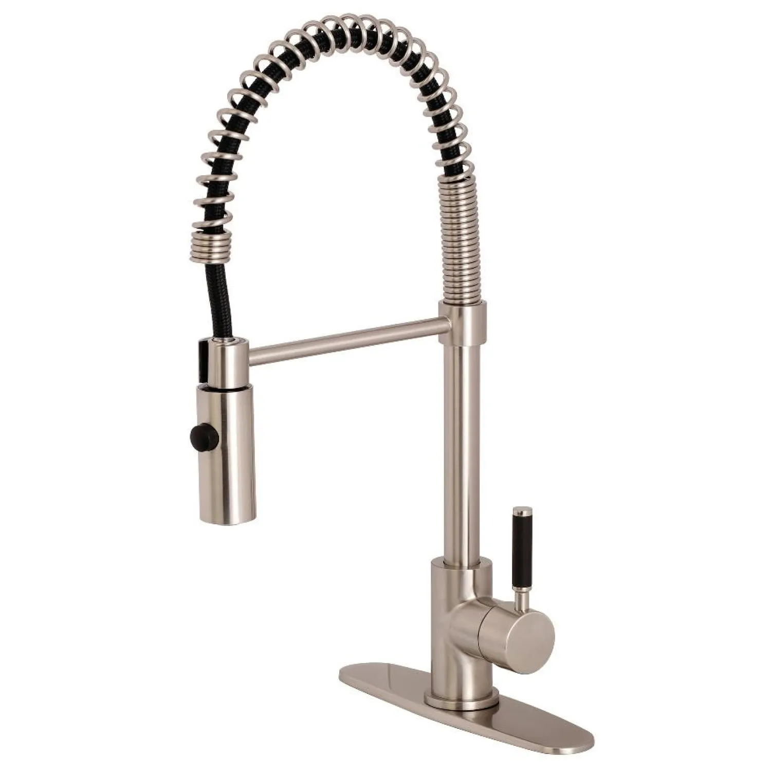 Hot Gourmetier Kaiser Deck Mount Single-Handle Pull-Down Kitchen Faucet Single Hole
