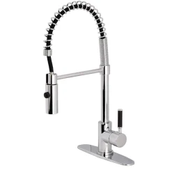 Hot Gourmetier Kaiser Deck Mount Single-Handle Pull-Down Kitchen Faucet Single Hole