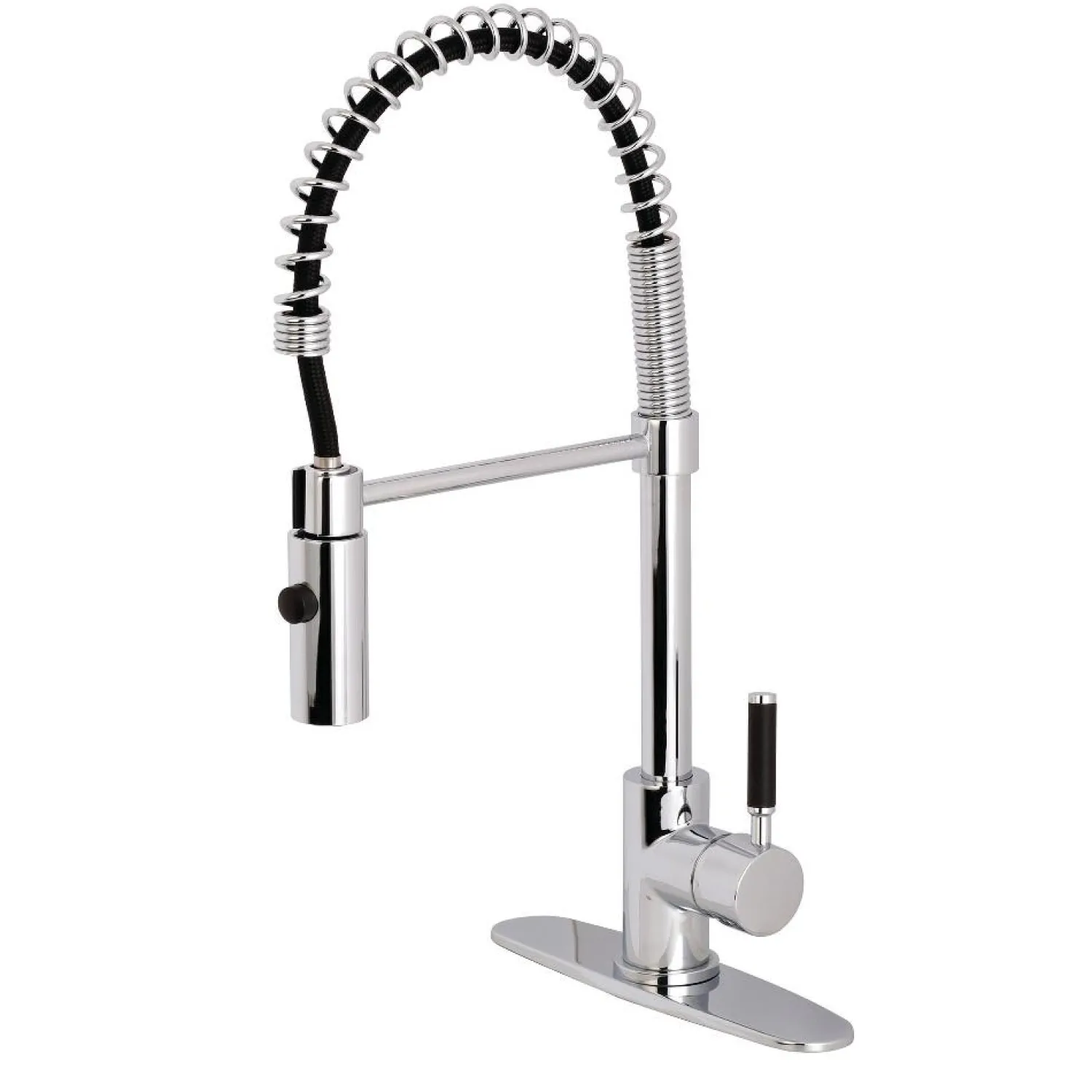 Hot Gourmetier Kaiser Deck Mount Single-Handle Pull-Down Kitchen Faucet Single Hole