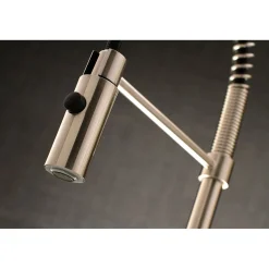 Hot Gourmetier Kaiser Deck Mount Single-Handle Pull-Down Kitchen Faucet Single Hole