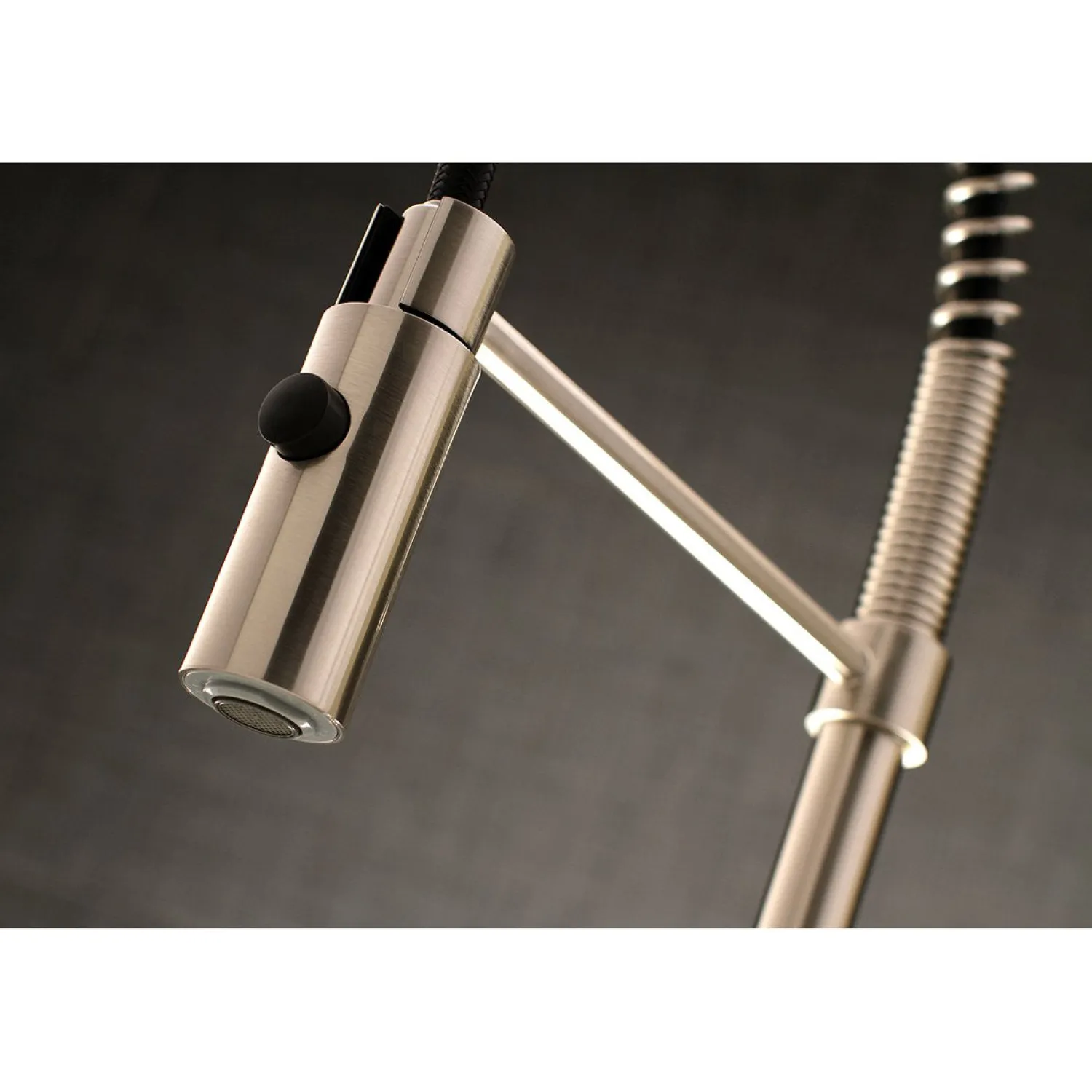 Hot Gourmetier Kaiser Deck Mount Single-Handle Pull-Down Kitchen Faucet Single Hole