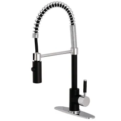 Hot Gourmetier Kaiser Deck Mount Single-Handle Pull-Down Kitchen Faucet Single Hole
